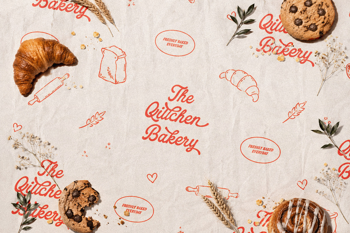 Qittchen - Handcrafted Vintage Font, a Handwritten Font by Nollev (Photo 3 of 9)