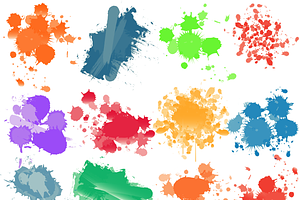 Paint Splatters Photoshop Brushes