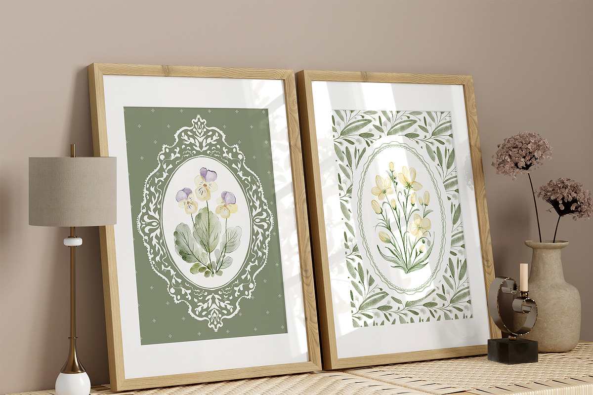 Hand Painted Baptism Watercolor Set, a Background Graphic by LenArt (Photo 8 of 19)