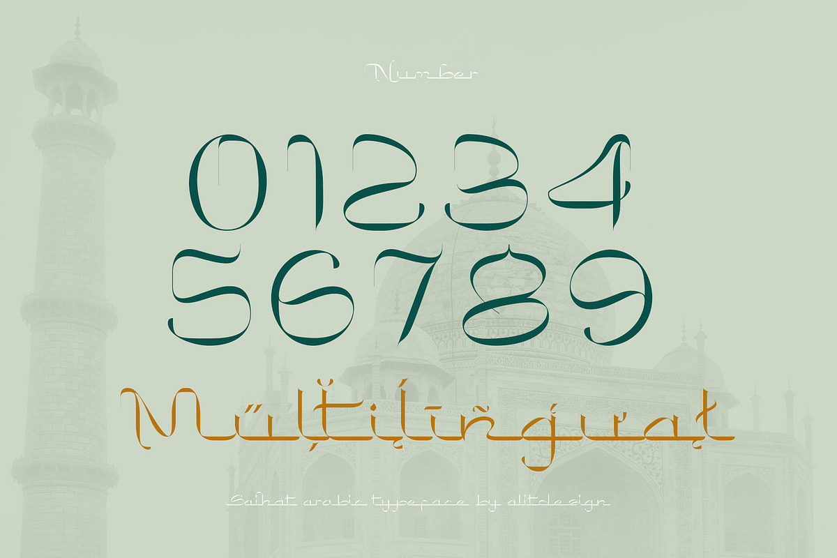 Saihat Arabic Typeface, a Script Font by alit design (Photo 4 of 15)