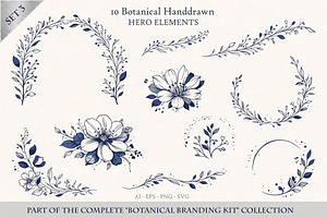 Botanical Hero Elements Collection