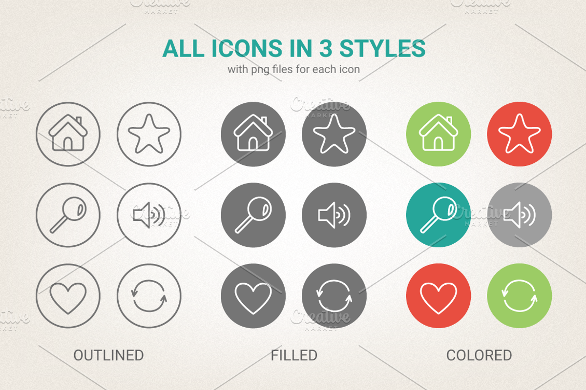 Circle web icons preview 2
