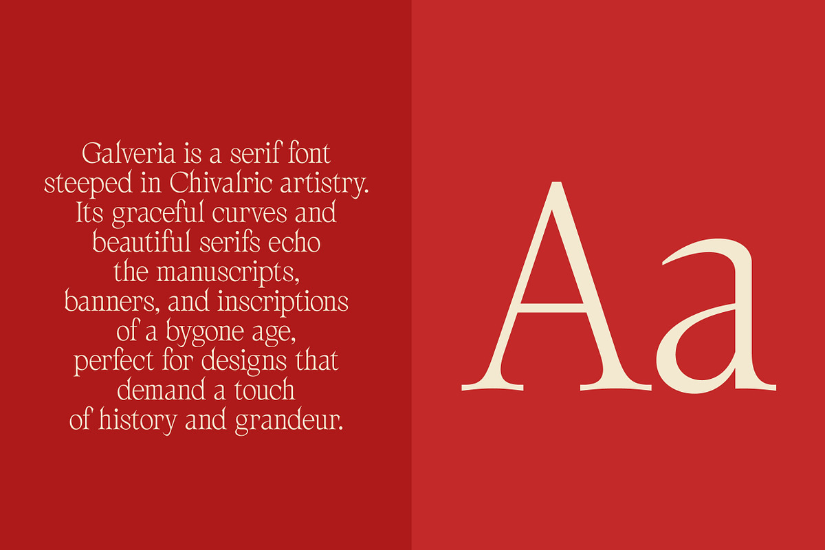 AV Galveria - Display Serif Font, a Serif Font by Uncarving (Photo 4 of 20)