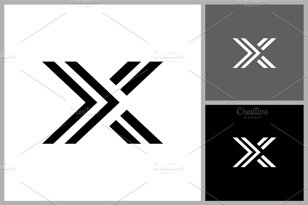 Abstract Letter X Logo Design, a Branding & Logo Template by quadrazo (Photo 1 of 2)