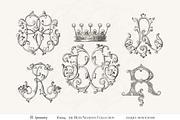 Antique Vintage Monogram Initial R, an Object Graphic by Antique Monograms (Thumbnail 1 of 4)