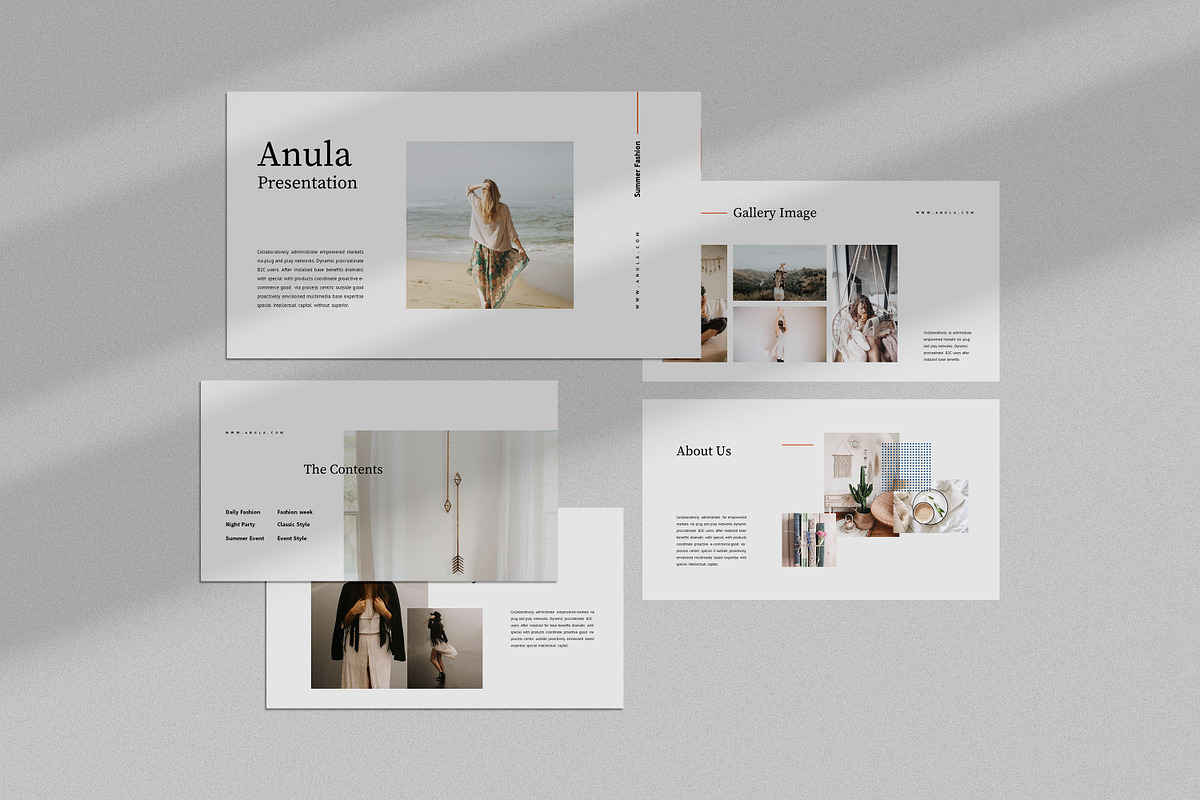 Anula : Summer Fashion Google Slides, a Presentation Template by Punkl Camp (Photo 1 of 9)