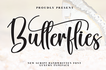 Butterflies | Script Font