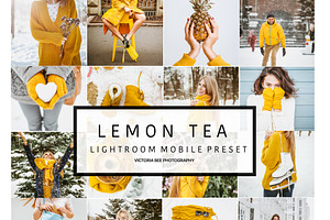 5 Mobile Lightroom Preset LEMON TEA