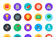 Flat Education Icons, a Duotone Icon by Brickclay (Thumbnail 5 of 6)