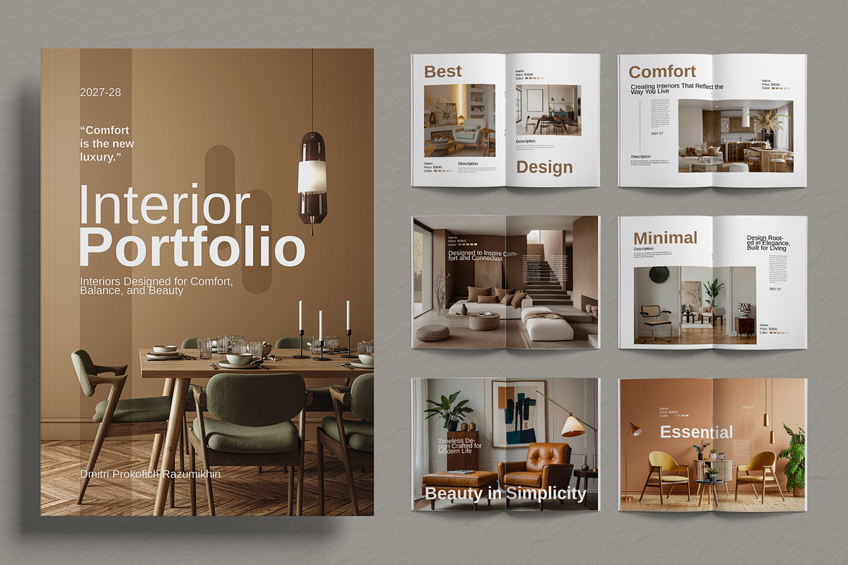Interior Portfolio Design, a Brochure Template by ContestDesign (Photo 1 of 3)