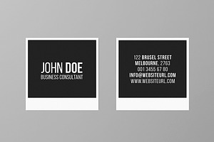 Square Photography Business Card 2