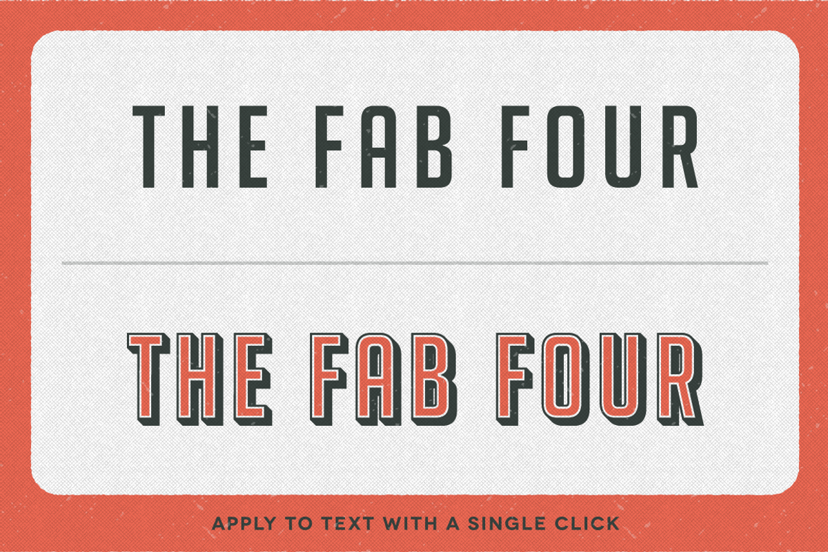 Retro Textpress - Illustrator Styles preview 3