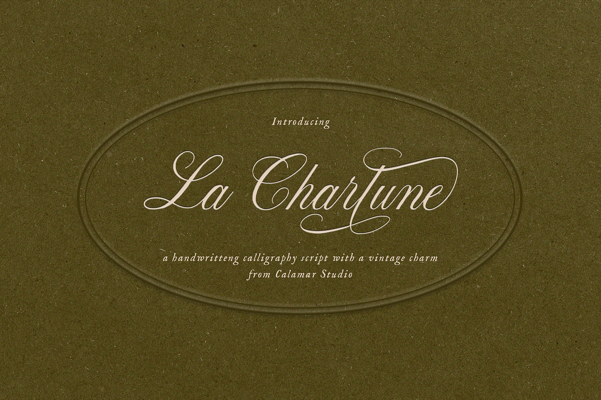 La Charlune | Handwritten Script, a Script Font by Calamar Studio (Photo 1 of 21)