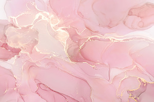 Abstract alcohol ink painting, an Abstract Photo by Anntuan