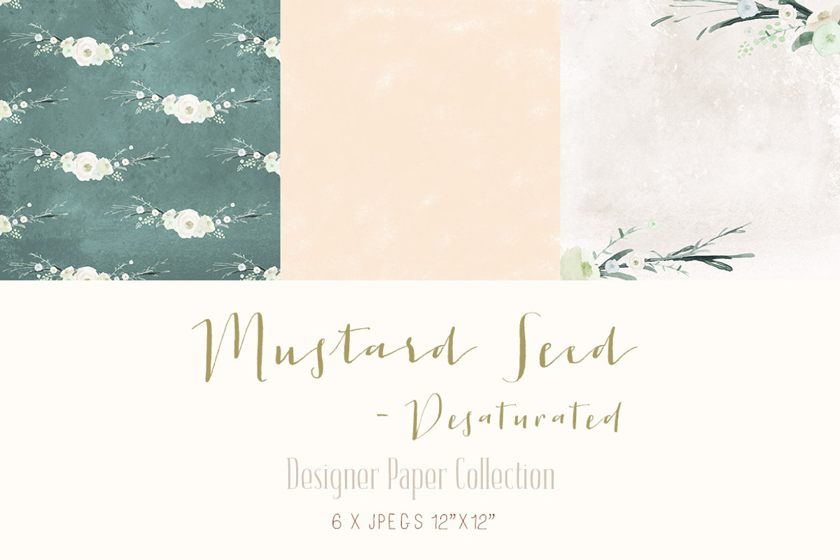 Papers - Mustard Seed Desaturated, a Pattern Graphic by Create The Cut (Photo 1 of 4)