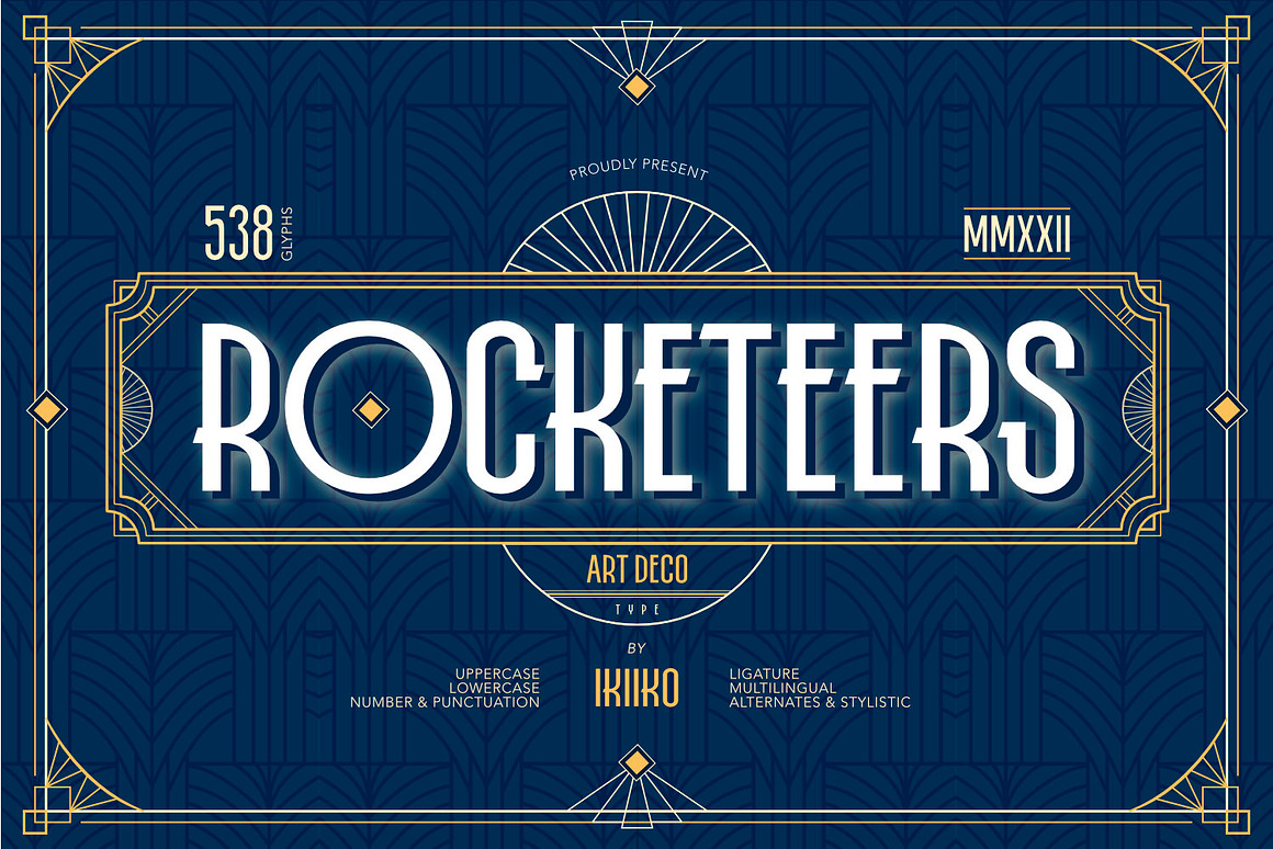 Rocketeers best art deco fonts