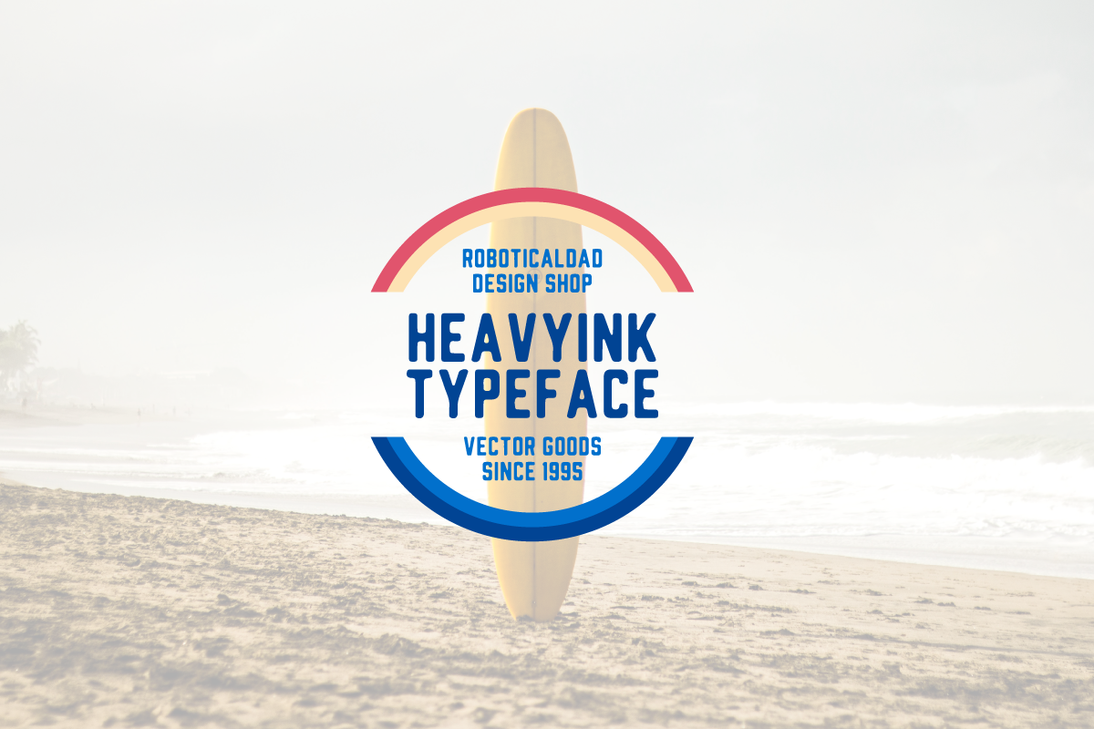 HeavyInk Bold Display Typeface, a Font by Kuya Carthy Art + Design (Photo 3 of 4)