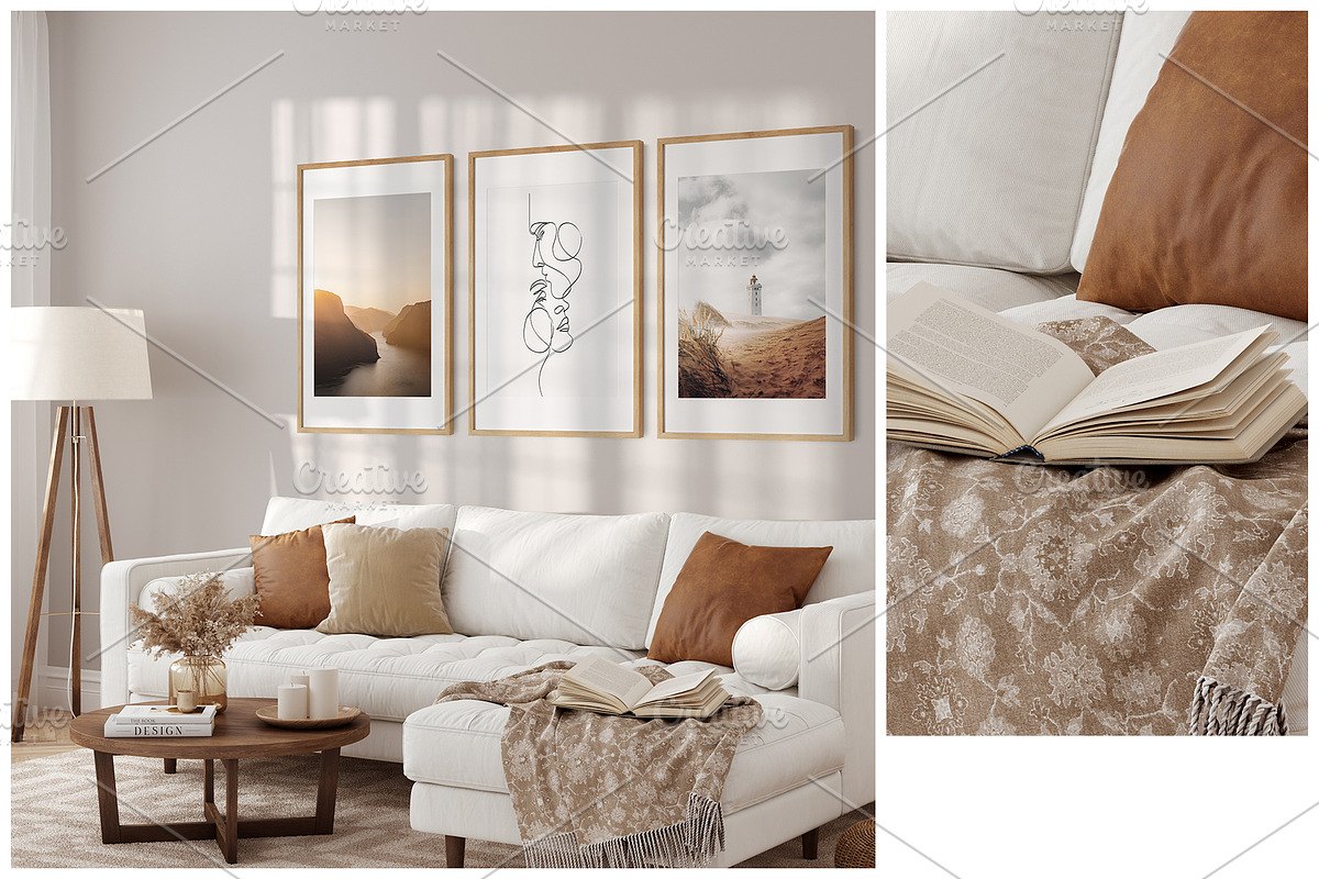 Frame & Wall Mockup Bundle - Sunny, a Print Template by Yuri-U (Photo 9 of 13)