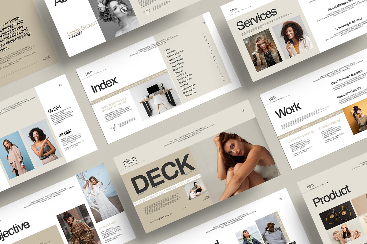 Pitch Deck  Presentation Template, a Presentation Template by MightyDesign (Photo 1 of 9)