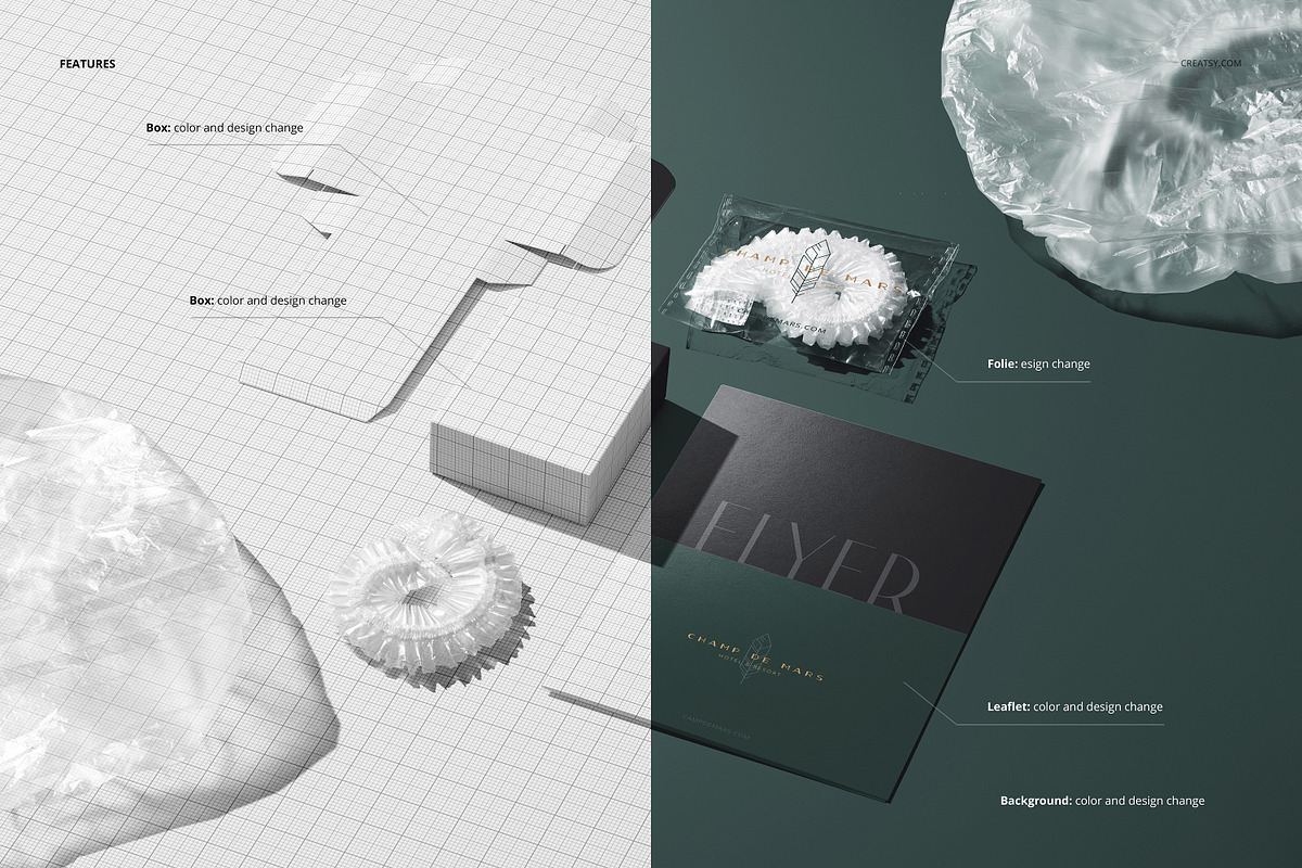 Hotel Shower Cap Mockup, a Merchandise Mockup by creatsy5 (Photo 3 of 13)