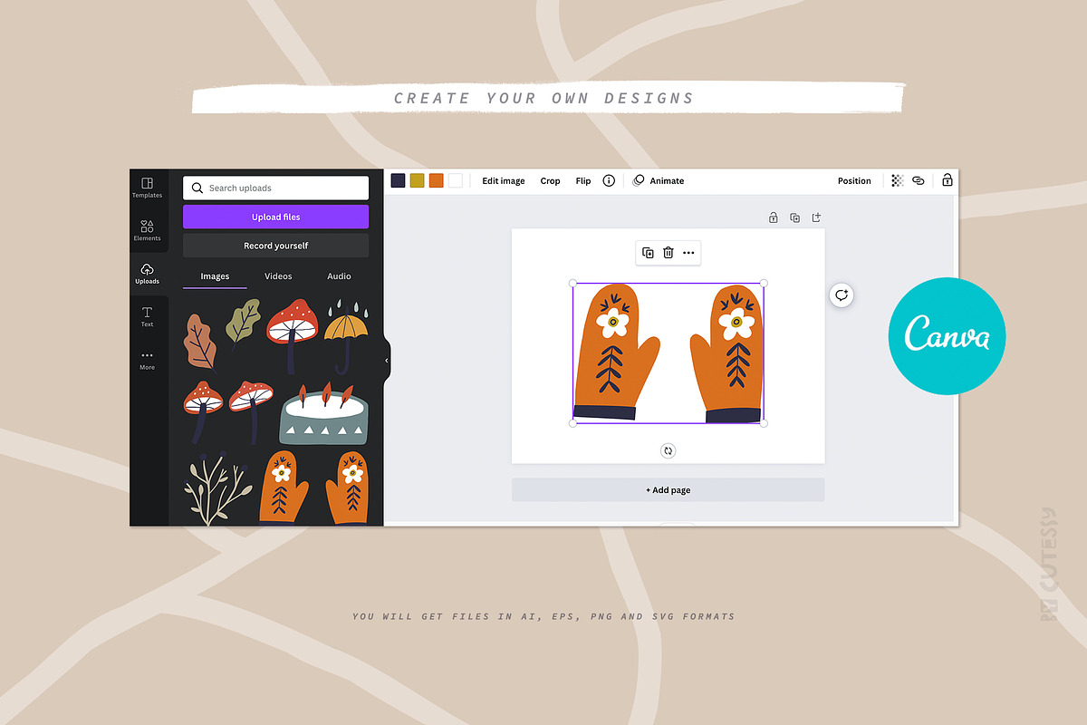 Golden Autumn | Map & Card Creator, a Decorative Illustration by Olia (Photo 11 of 18)