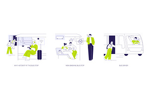 Urban transportation services, a Transportation Illustration by Visual Generation