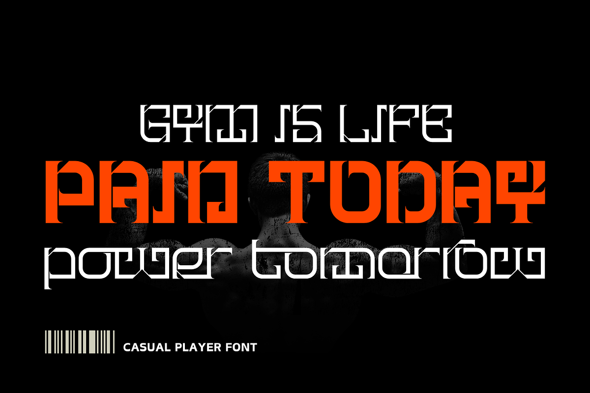 Casual Player - Space Font, a Serif Font by 177Studio (Photo 5 of 8)