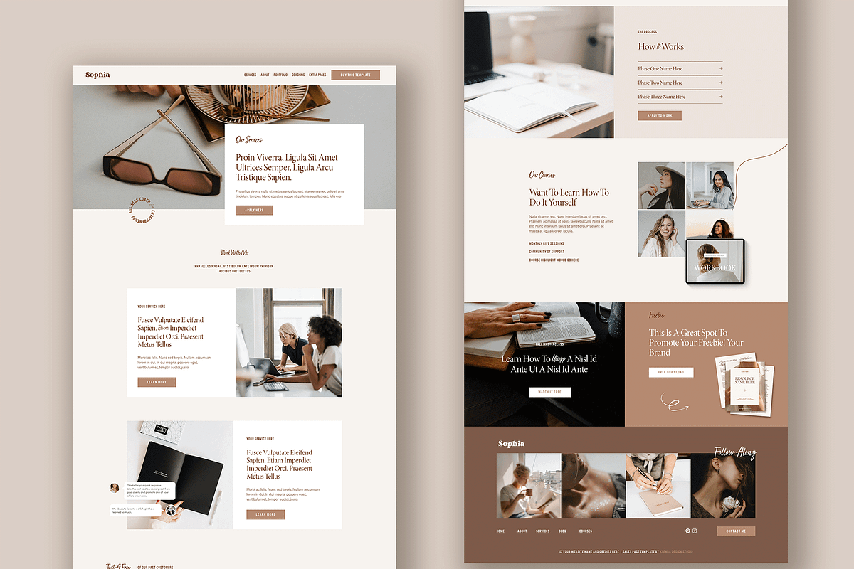 Squarespace Website Template: Coach, a Squarespace Template by Kseniia_Design (Photo 5 of 5)