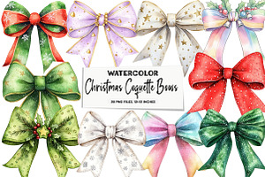 Christmas Coquette Bows PNG, Bow, an Illustration by DreamArtGraphic