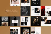 LUXE Instagram Template CANVA & PS, a Social Media Template by Signture Muse Design (Thumbnail 2 of 7)