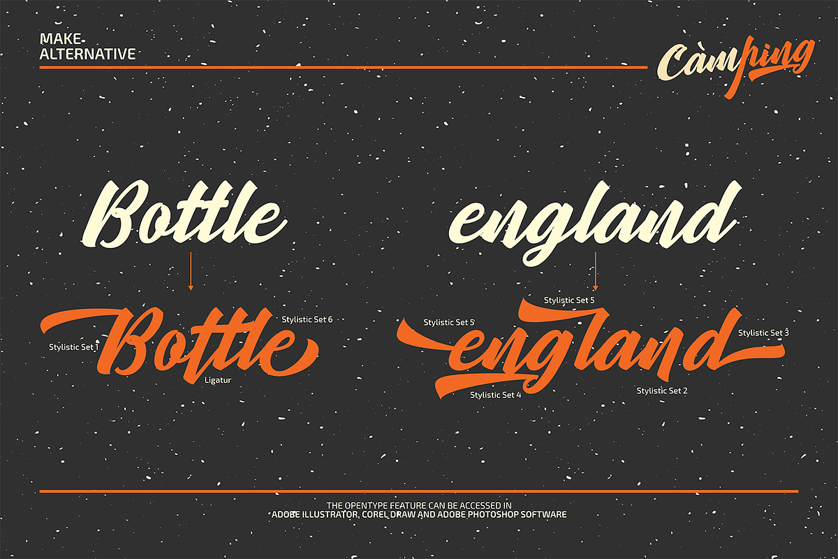 Camping Font Script preview 3