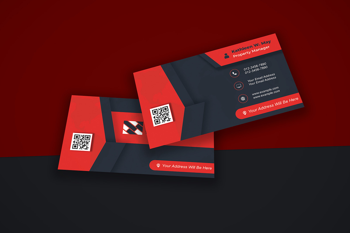 White Business Card PSD preview 2