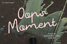 OopsMoment Casual Handwritten Script