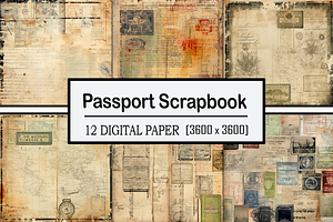 Vintage Passport Scrapbook