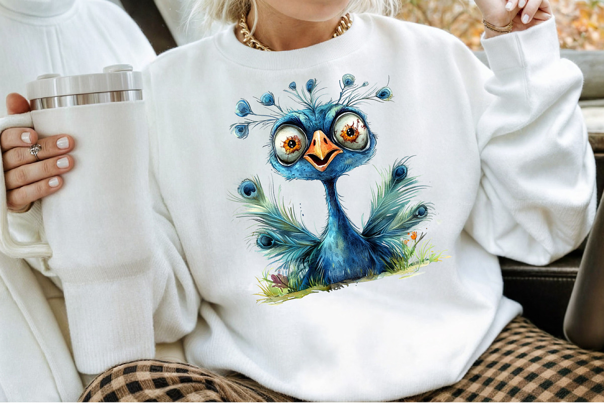 Zombie Birds Clipart, Quirky Hallow, an Illustration by Sublimation Artist (Photo 4 of 6)