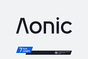 Aonic - Geometric Logo Typeface, a Sans Serif Font by Sign Studio (Thumbnail 1 of 15)