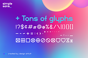 SIMPLE SANS - A SUUUPER CLEAN FONT, a Sans Serif Font by DESIGN SHTUFF (Thumbnail 4 of 10)