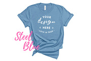 Bella Canvas TShirt Mockups On White, a Shirt Mockup by lock and page (Thumbnail 25 of 92)