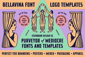 Bellavina Font and Logo Templates
