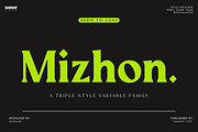 Mizhon | 36 Fonts, a Serif Font by Skinny Type (Thumbnail 1 of 15)