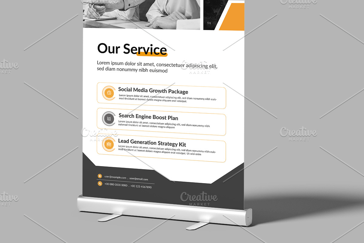 Business Marketing Agency Roll Up, a Flyer Template by ClickPaint_Studio (Photo 2 of 3)