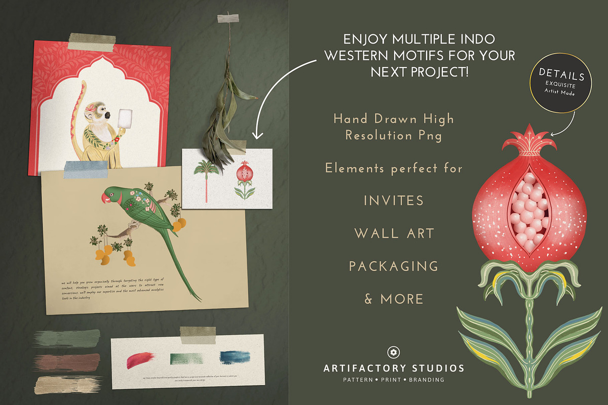 Mural Magic PNG Elements & Pattern, a Decorative Illustration by Artifactory Studios (Photo 2 of 7)