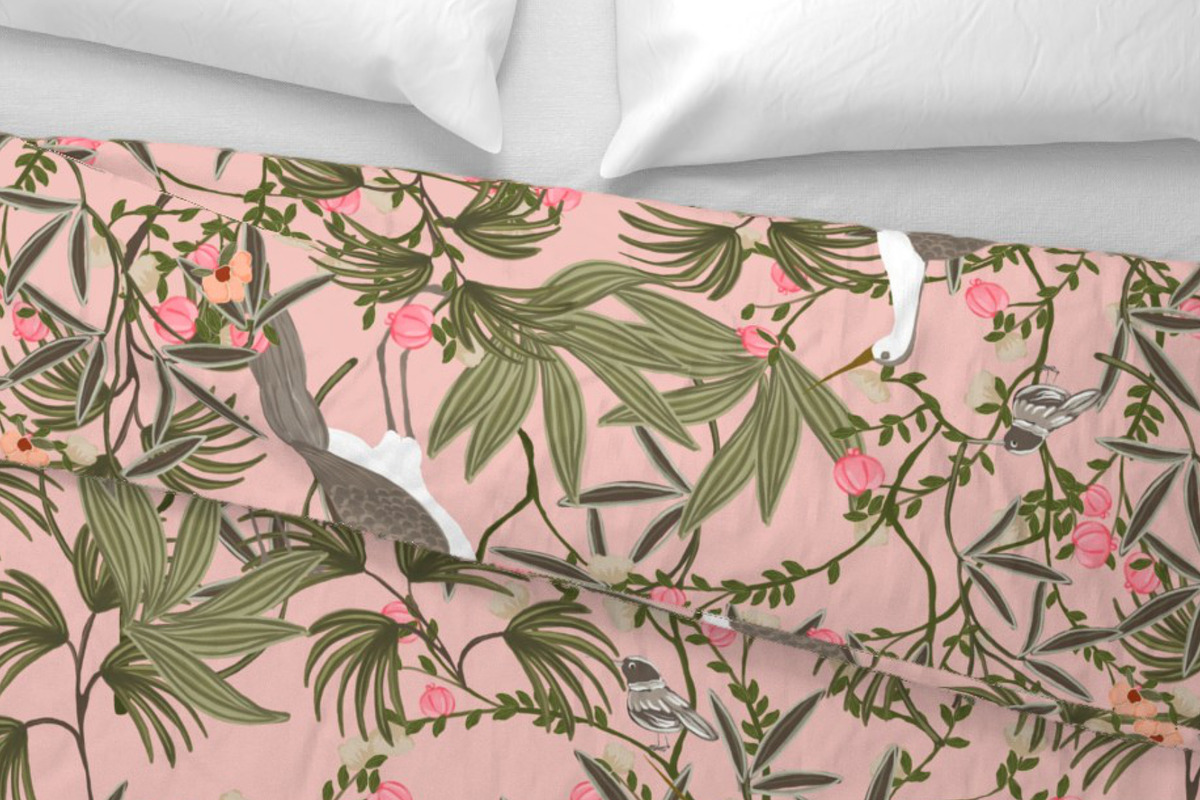 Chinoiserie floral birds pattern, a Pattern Graphic by Cotton Melon pattern Shop (Photo 3 of 7)