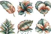 Whimsical Summer Tropical Leaf, an Illustration by Designking (Thumbnail 4 of 5)
