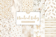 Neutral Baby Digital Paper, a Pattern Graphic by GlamArtZhanna (Thumbnail 1 of 4)
