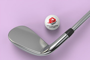 Golf Ball Logo Mockup - 6 views, a Merchandise Mockup by Illusiongraphic (Thumbnail 2 of 14)
