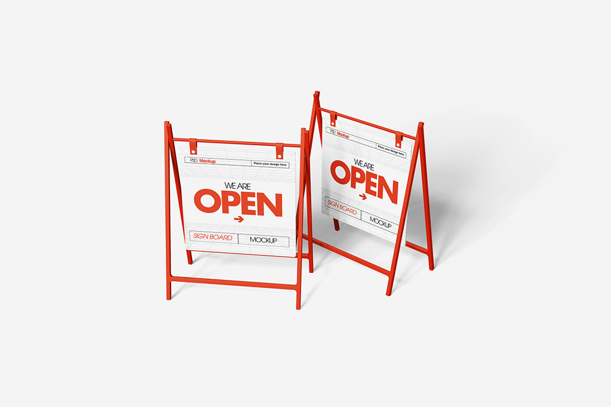 Signboard Mockup, an Advertising Mockup by Indah (Photo 6 of 6)