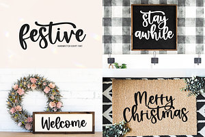 Christmas Font Bundle 10 Fonts