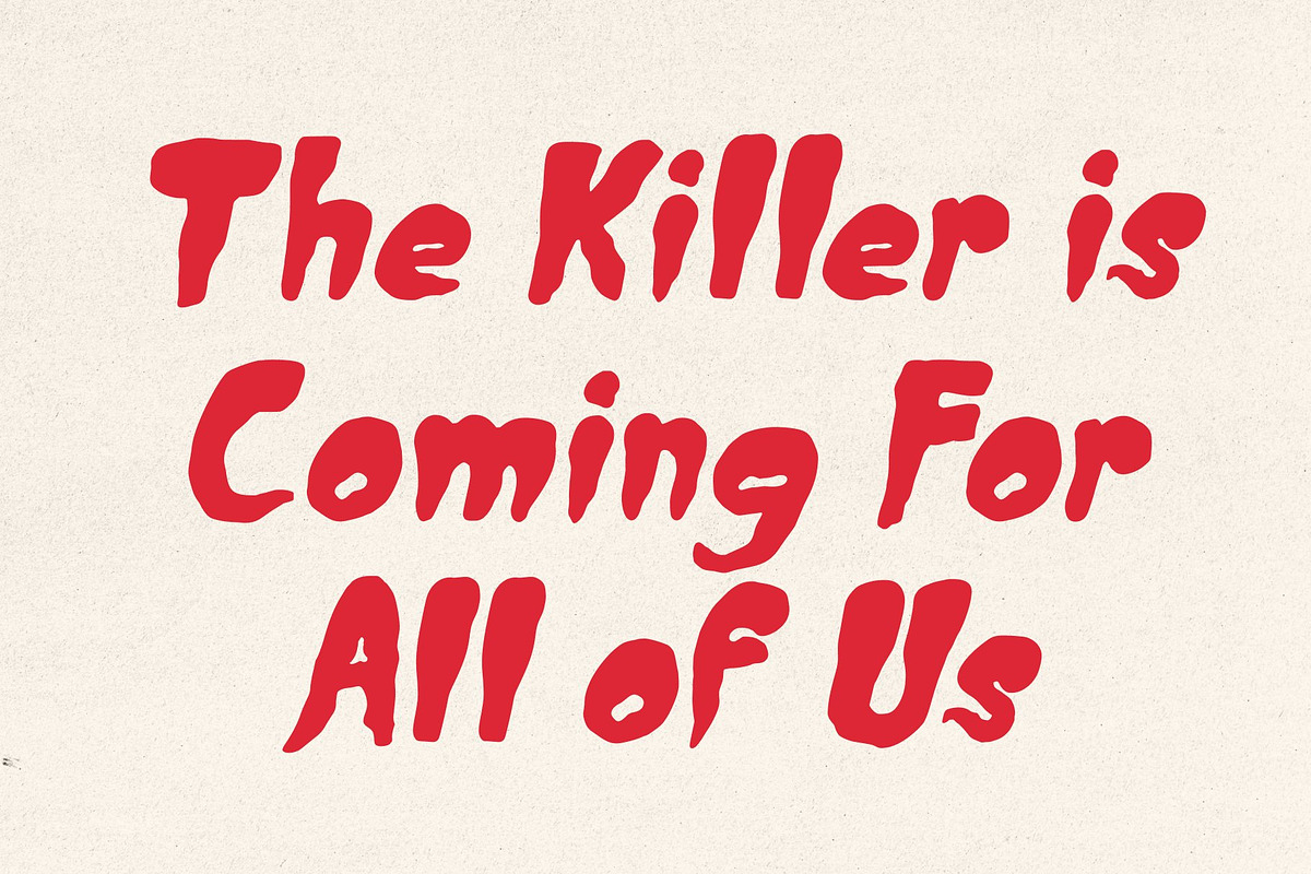 CS Sharow – Vintage Horror Font, a Sans Serif Font by Craft Supply Co. (Photo 4 of 8)