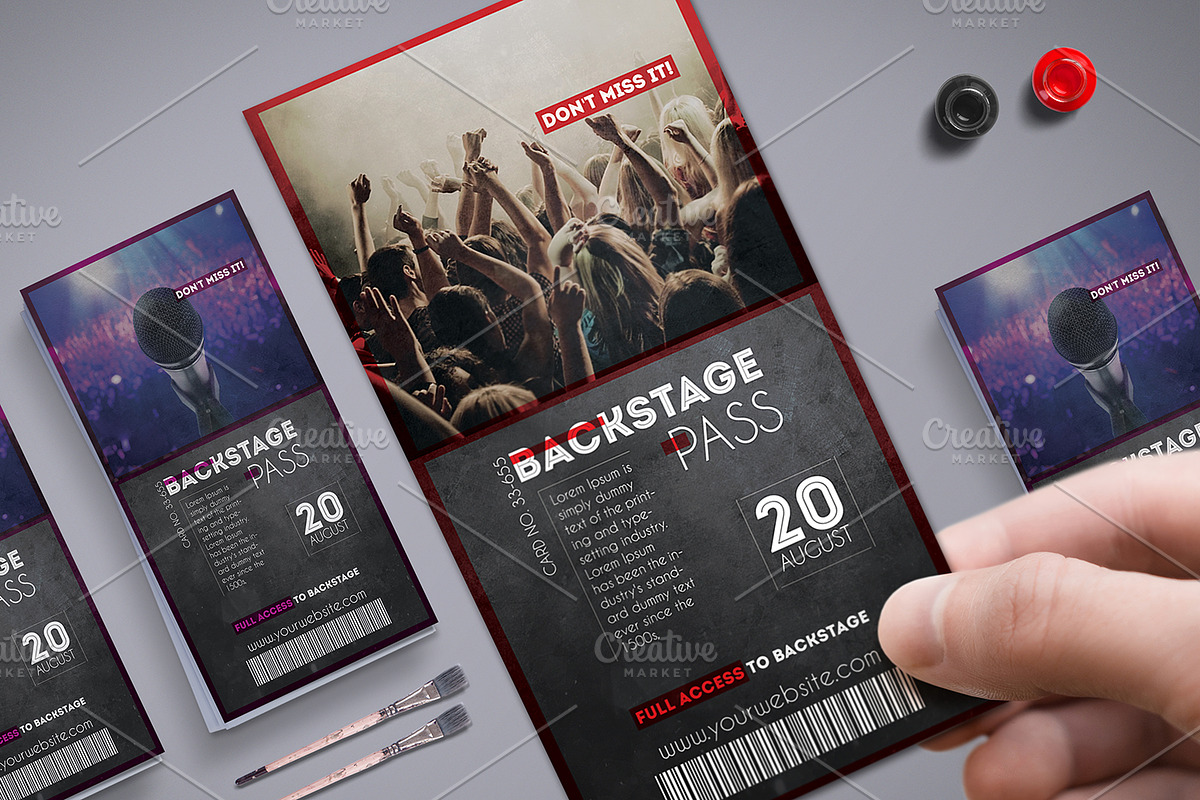 Multipurpose Backstage Pass, a Card Template by Tzochko (Photo 1 of 5)